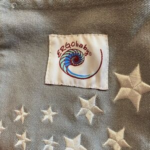 Gray Star Embroidered